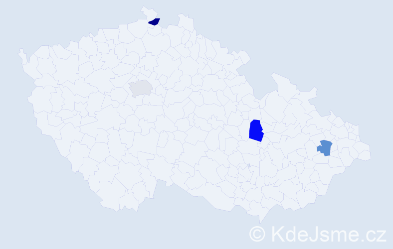 Příjmení: 'Locke', počet výskytů 4 v celé ČR