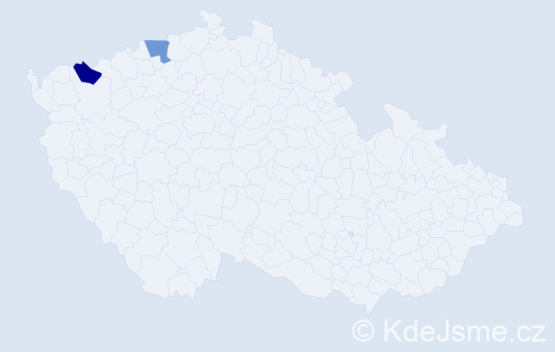 Příjmení: 'Lehm', počet výskytů 2 v celé ČR