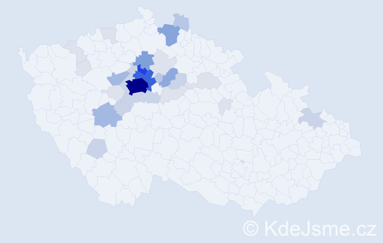 Příjmení: 'Čemus', počet výskytů 112 v celé ČR
