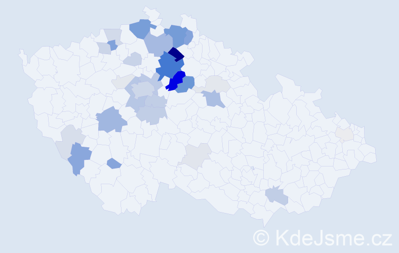 Příjmení: 'Zdobinská', počet výskytů 123 v celé ČR