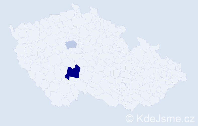 Příjmení: 'Agdanský', počet výskytů 2 v celé ČR