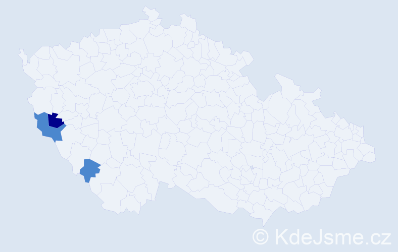 Příjmení: 'Greiss', počet výskytů 5 v celé ČR