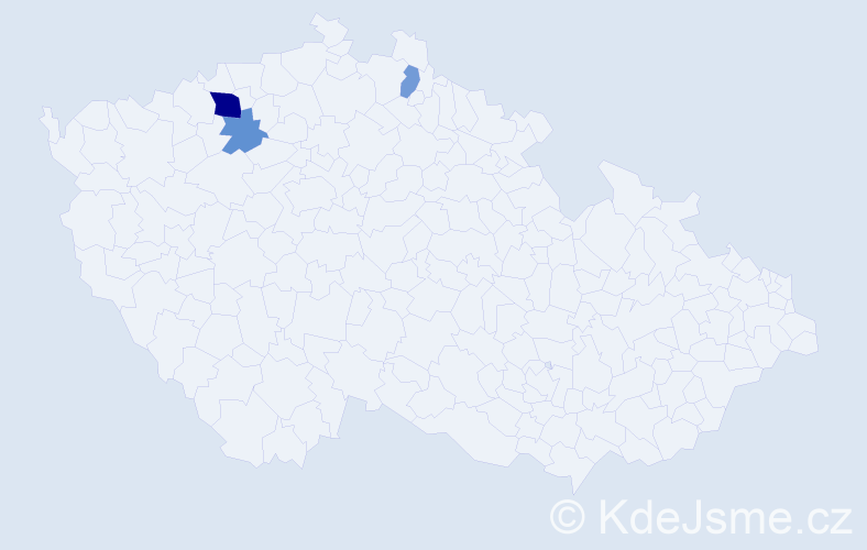Příjmení: 'Szelid', počet výskytů 6 v celé ČR