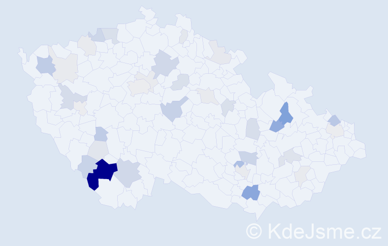 Příjmení: 'Geier', počet výskytů 92 v celé ČR