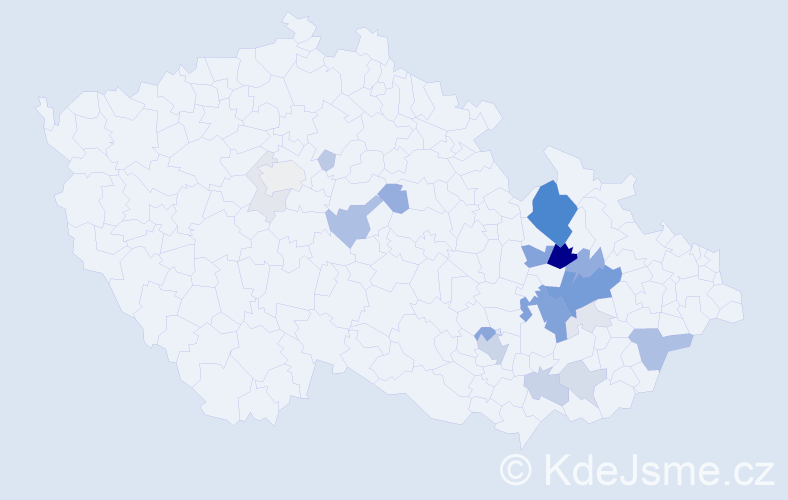 Příjmení: 'Talanda', počet výskytů 81 v celé ČR