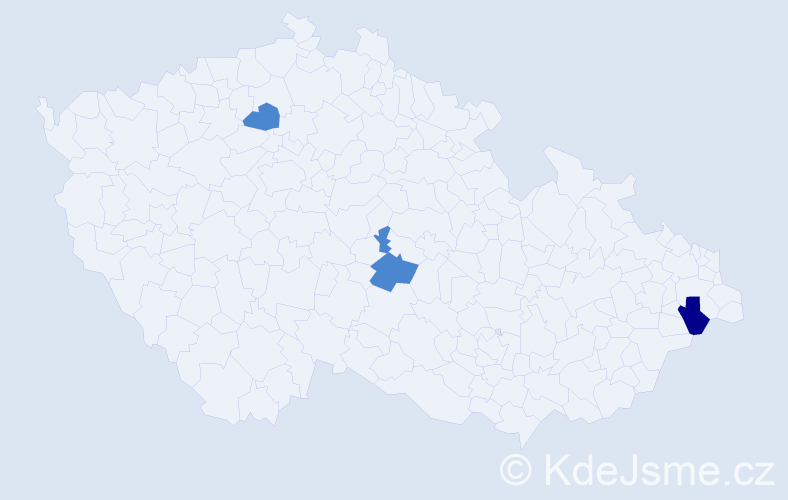 Příjmení: 'Čárková', počet výskytů 8 v celé ČR