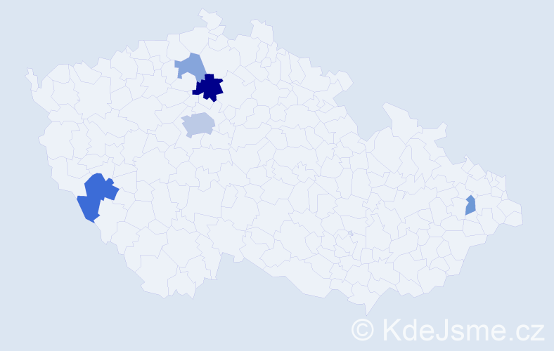 Příjmení: 'Robochová', počet výskytů 12 v celé ČR