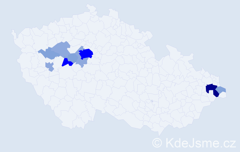 Příjmení: 'Eschnerová', počet výskytů 29 v celé ČR
