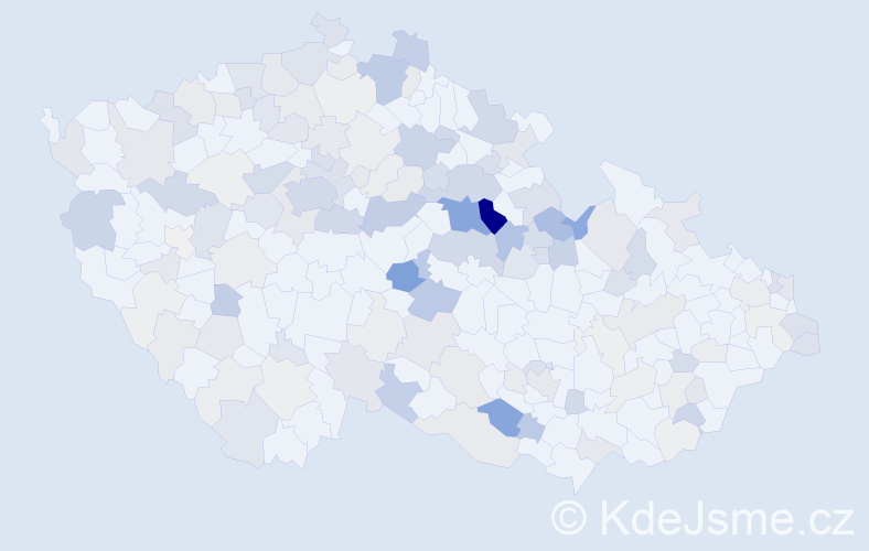 Příjmení: 'Roček', počet výskytů 554 v celé ČR