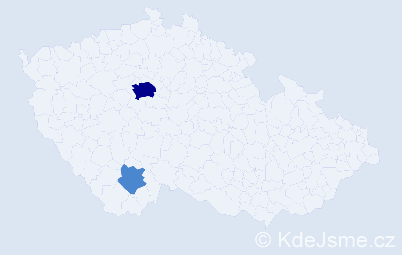 Příjmení: 'Spahić', počet výskytů 6 v celé ČR