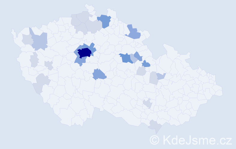 Příjmení: 'Hainzová', počet výskytů 71 v celé ČR