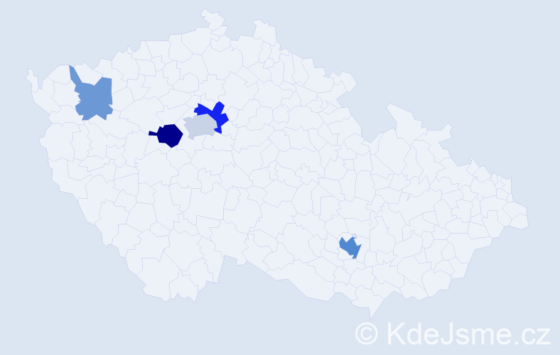 Příjmení: 'Kurhajec', počet výskytů 11 v celé ČR