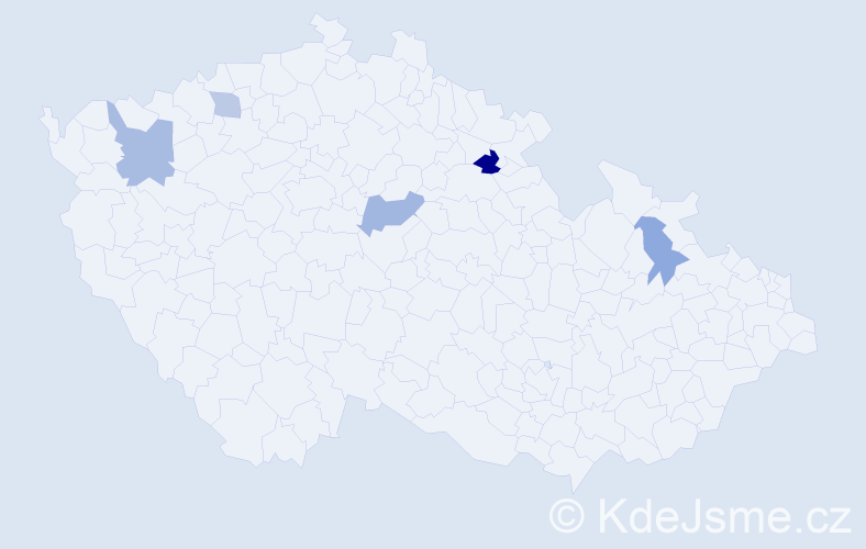 Příjmení: 'Suvák', počet výskytů 15 v celé ČR