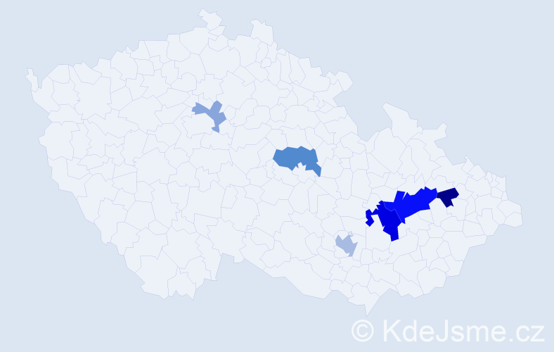 Příjmení: 'Reichstädterová', počet výskytů 15 v celé ČR