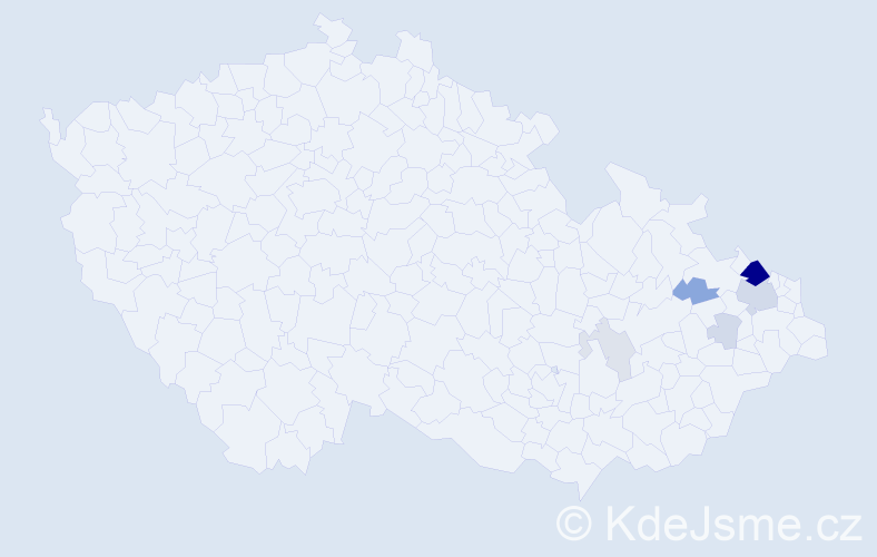 Příjmení: 'Barabasch', počet výskytů 20 v celé ČR