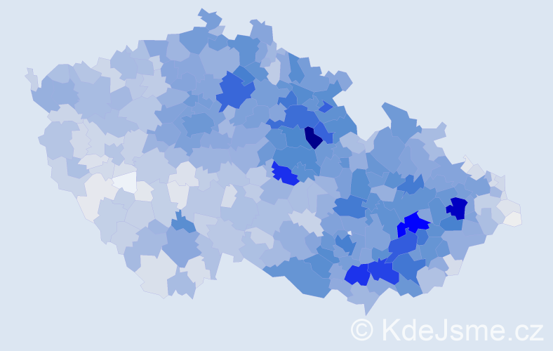 Příjmení: 'Horáková', počet výskytů 12561 v celé ČR