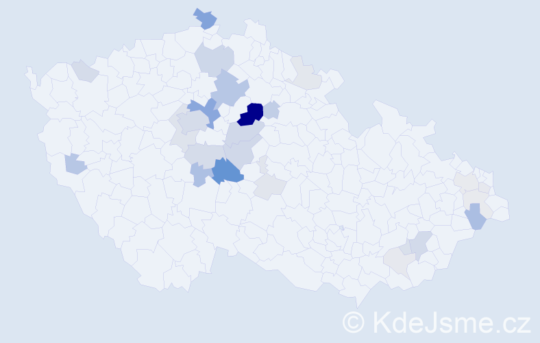 Příjmení: 'Šamšová', počet výskytů 96 v celé ČR
