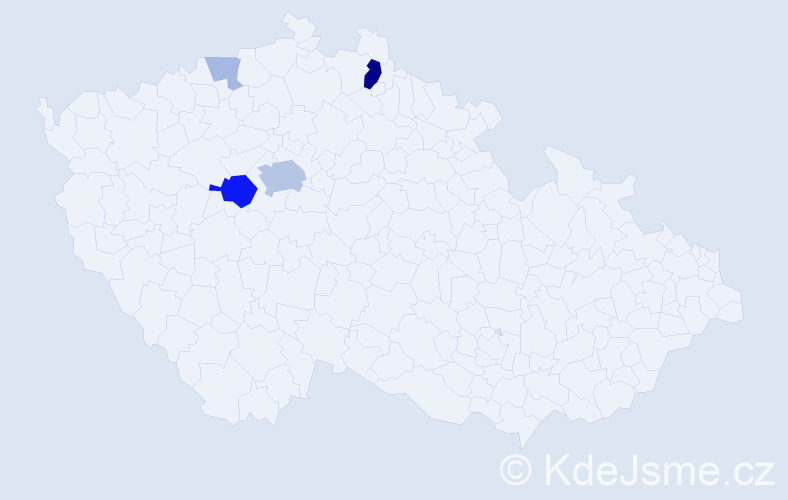 Příjmení: 'Turínková', počet výskytů 14 v celé ČR