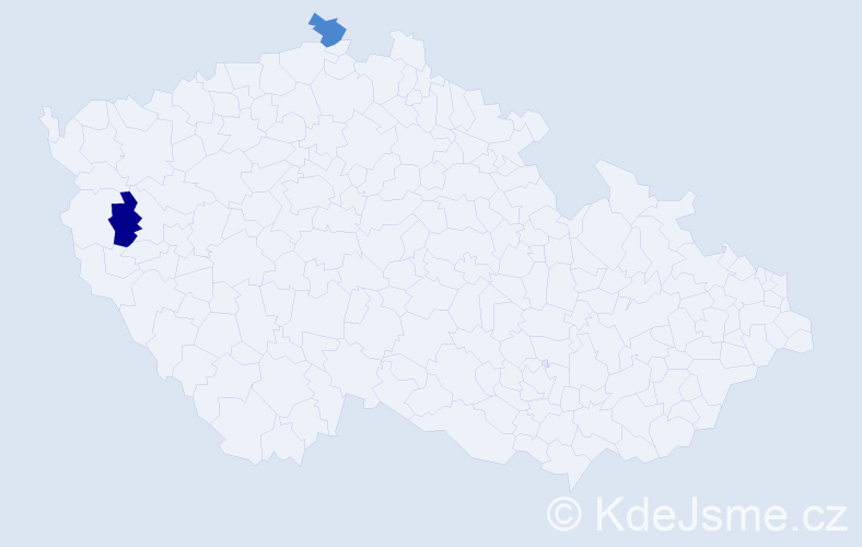 Příjmení: 'Bechthold', počet výskytů 2 v celé ČR