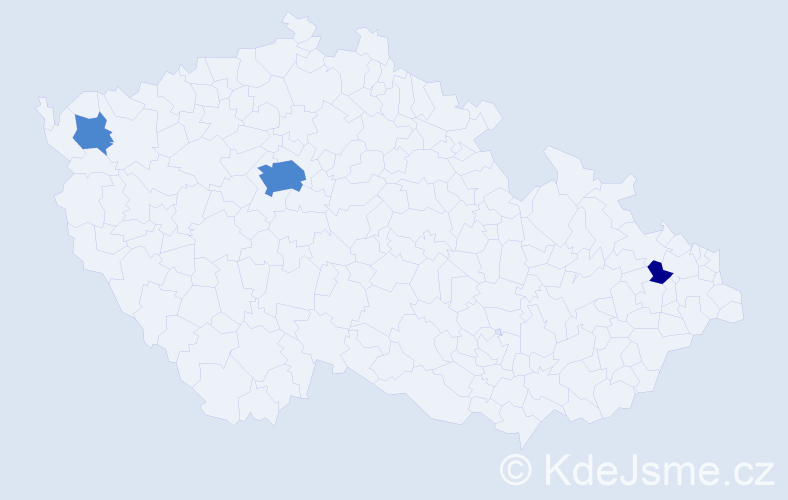 Příjmení: 'Latura', počet výskytů 5 v celé ČR