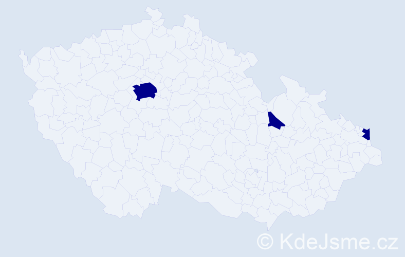 Příjmení: 'Salgó', počet výskytů 3 v celé ČR