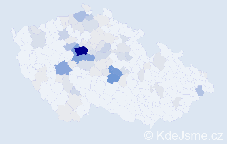 Příjmení: 'Bezouška', počet výskytů 273 v celé ČR