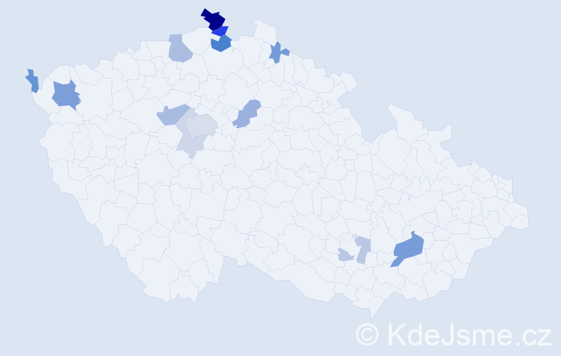 Příjmení: 'Friese', počet výskytů 29 v celé ČR