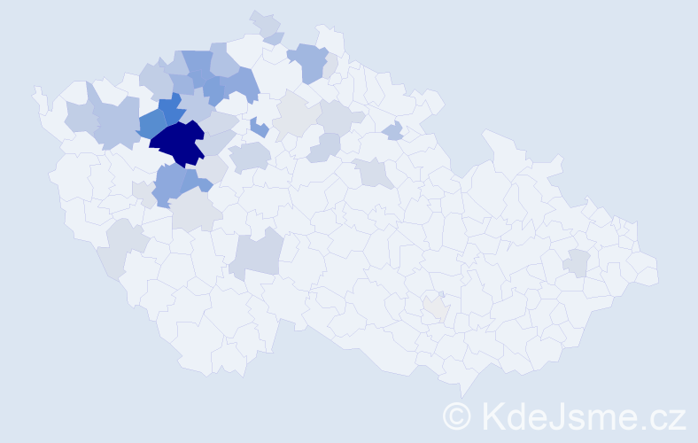 Příjmení: 'Korfová', počet výskytů 133 v celé ČR