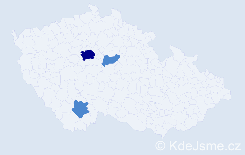 Příjmení: 'Autengruberová', počet výskytů 5 v celé ČR