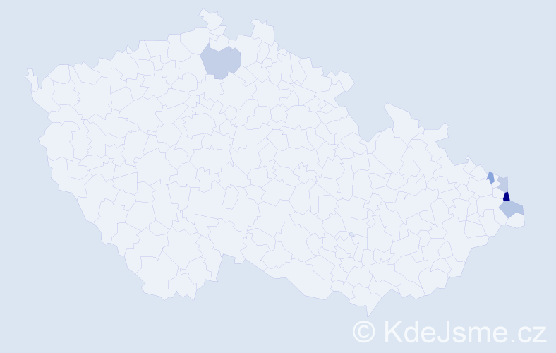 Příjmení: 'Rakowska', počet výskytů 8 v celé ČR