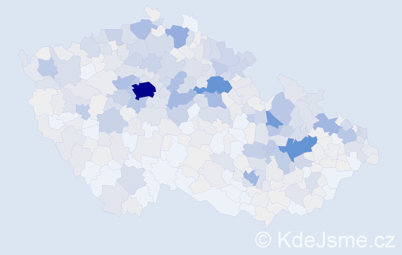 Příjmení: 'Hamplová', počet výskytů 2055 v celé ČR