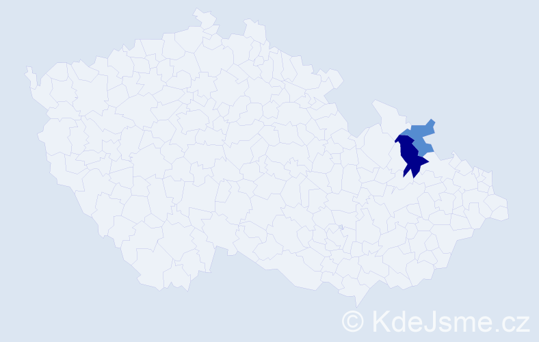 Příjmení: 'Višnyiová', počet výskytů 3 v celé ČR