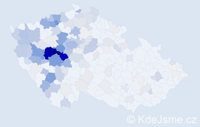 Příjmení: 'Hrabáková', počet výskytů 721 v celé ČR