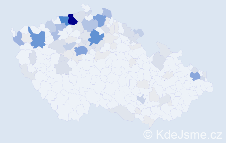 Příjmení: 'Dančová', počet výskytů 353 v celé ČR