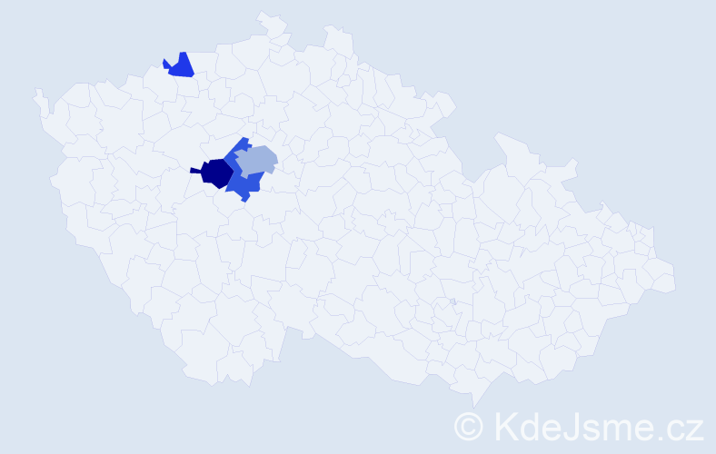 Příjmení: 'Fauser', počet výskytů 9 v celé ČR