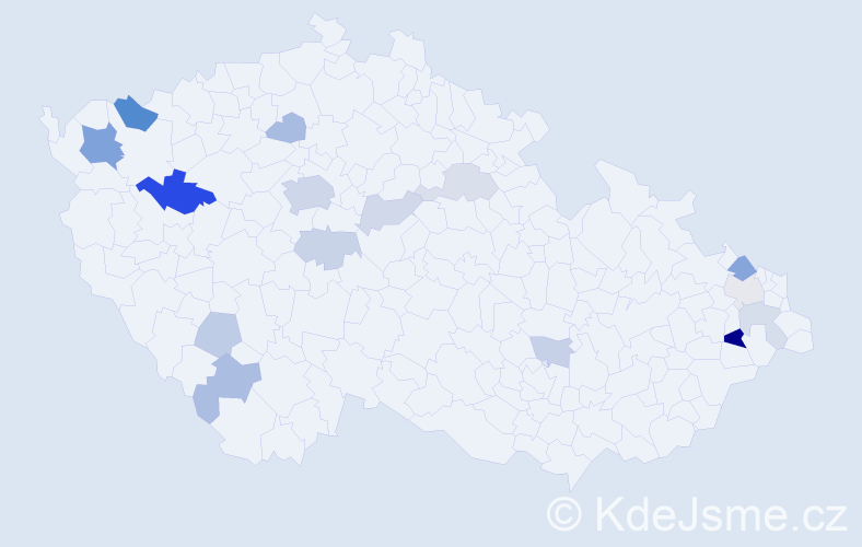 Příjmení: 'Niklas', počet výskytů 35 v celé ČR