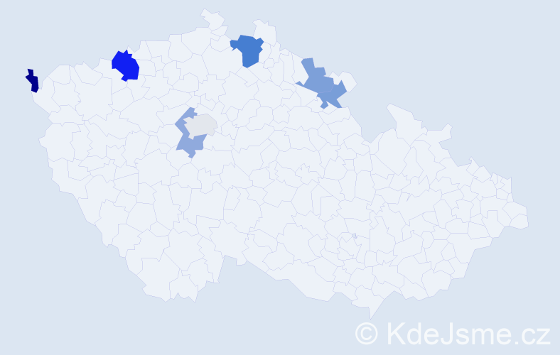 Příjmení: 'Prokopčáková', počet výskytů 11 v celé ČR