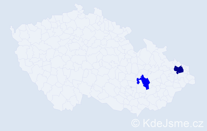 Příjmení: 'Kotulášová', počet výskytů 4 v celé ČR