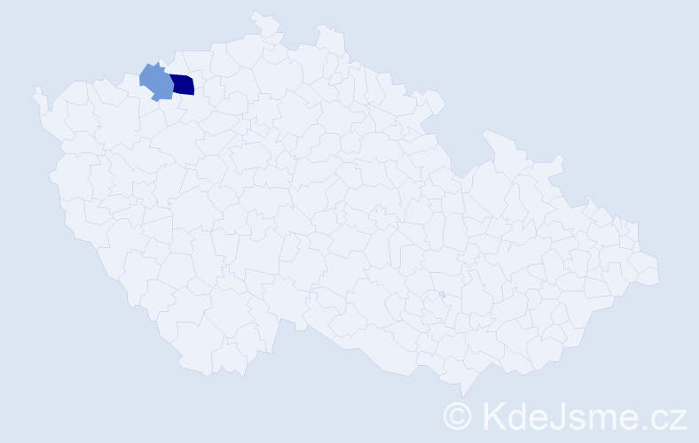 Příjmení: 'Berezňák', počet výskytů 4 v celé ČR