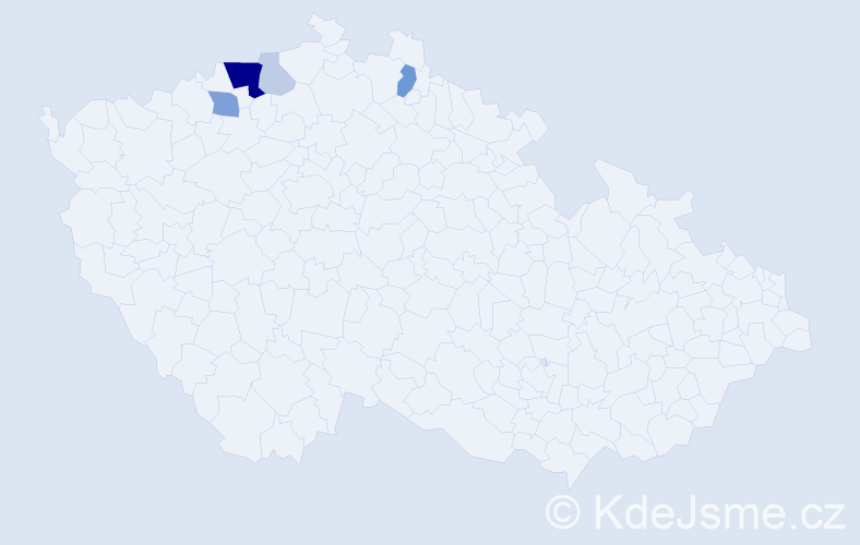 Příjmení: 'Bittersmann', počet výskytů 14 v celé ČR