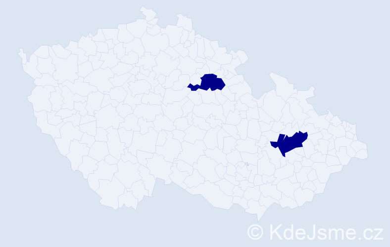 Příjmení: 'Pudleiner', počet výskytů 2 v celé ČR