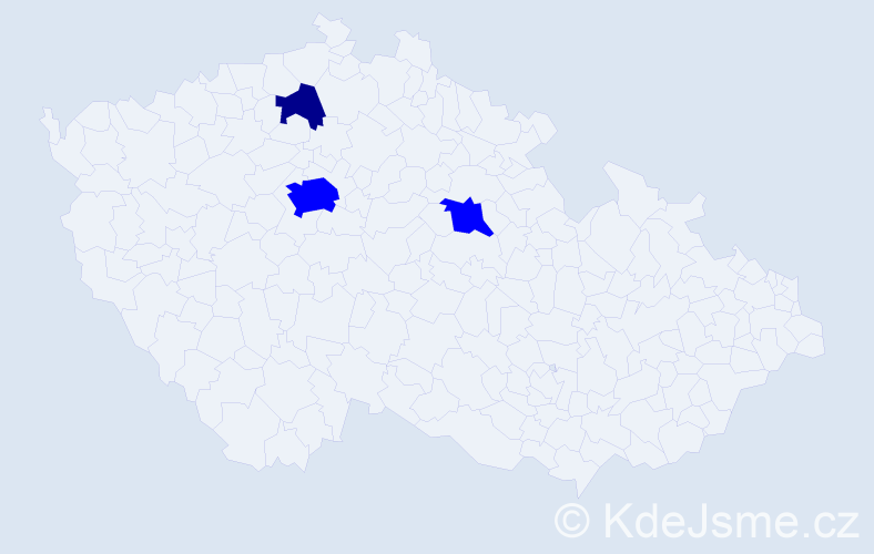Příjmení: 'Bakhmat', počet výskytů 4 v celé ČR