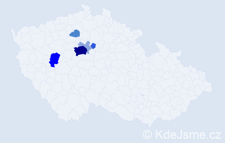 Příjmení: 'Kotršálová', počet výskytů 15 v celé ČR