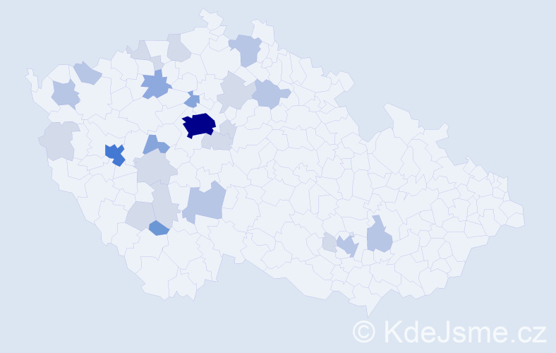 Příjmení: 'Stan', počet výskytů 68 v celé ČR