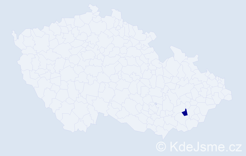 Příjmení: 'Tsogbadrakh', počet výskytů 1 v celé ČR