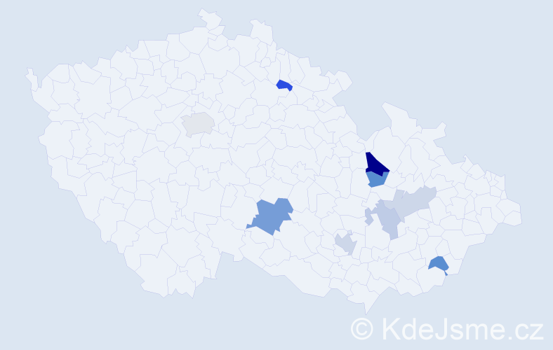 Příjmení: 'Brossová', počet výskytů 16 v celé ČR