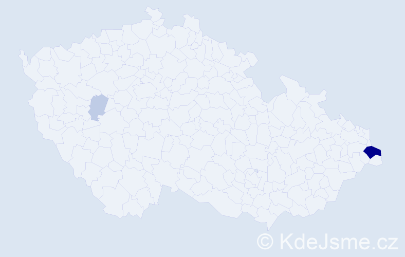 Příjmení: 'Karczmarzyk', počet výskytů 11 v celé ČR