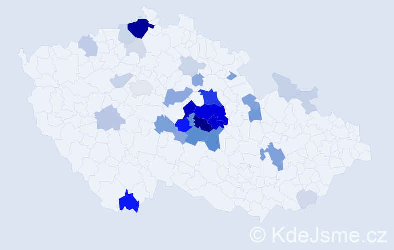 Příjmení: 'Korejtko', počet výskytů 126 v celé ČR