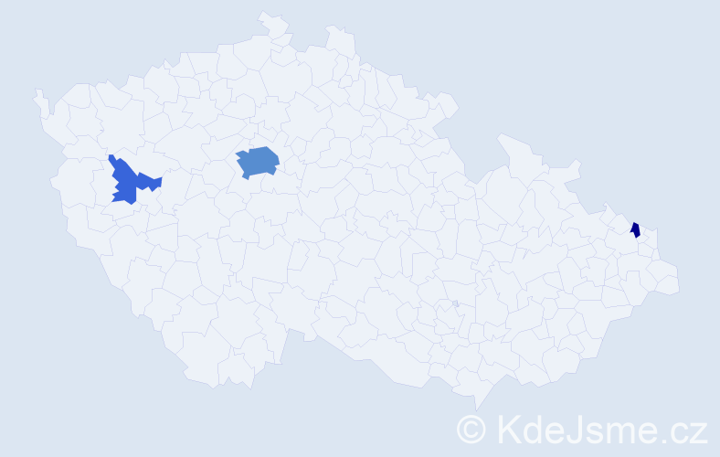 Příjmení: 'Mccabe', počet výskytů 12 v celé ČR