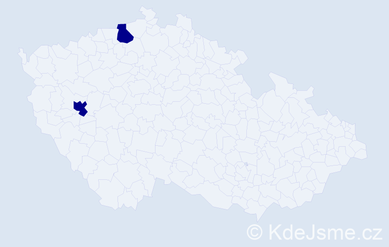 Příjmení: 'Rumiantsev', počet výskytů 2 v celé ČR